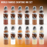 World Famous Skin tone ink Set (12 colors) 1oz