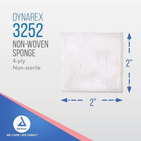 Non-Woven Sponges 2" x 2" 4-PLY (Non Sterile)