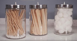 Glass Sundry Jar W/ Stainless Steel Lid
