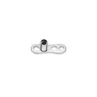 Titanium Dermal Anchor 3-Hole Base