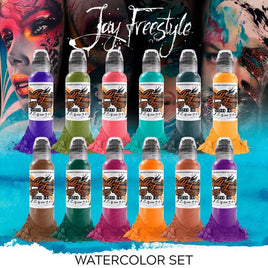 World Famous Jay Freestyle Watercolor Ink Set (12 colors) 1oz