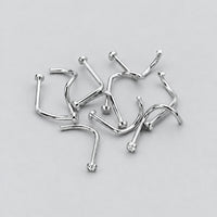 Nose Screw with Jewel 18 GA - 10 Packs