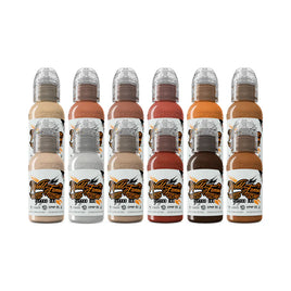 World Famous Skin tone ink Set (12 colors) 1oz